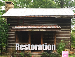 Historic Log Cabin Restoration  Harnett County, North Carolina