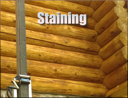  Harnett County, North Carolina Log Home Staining
